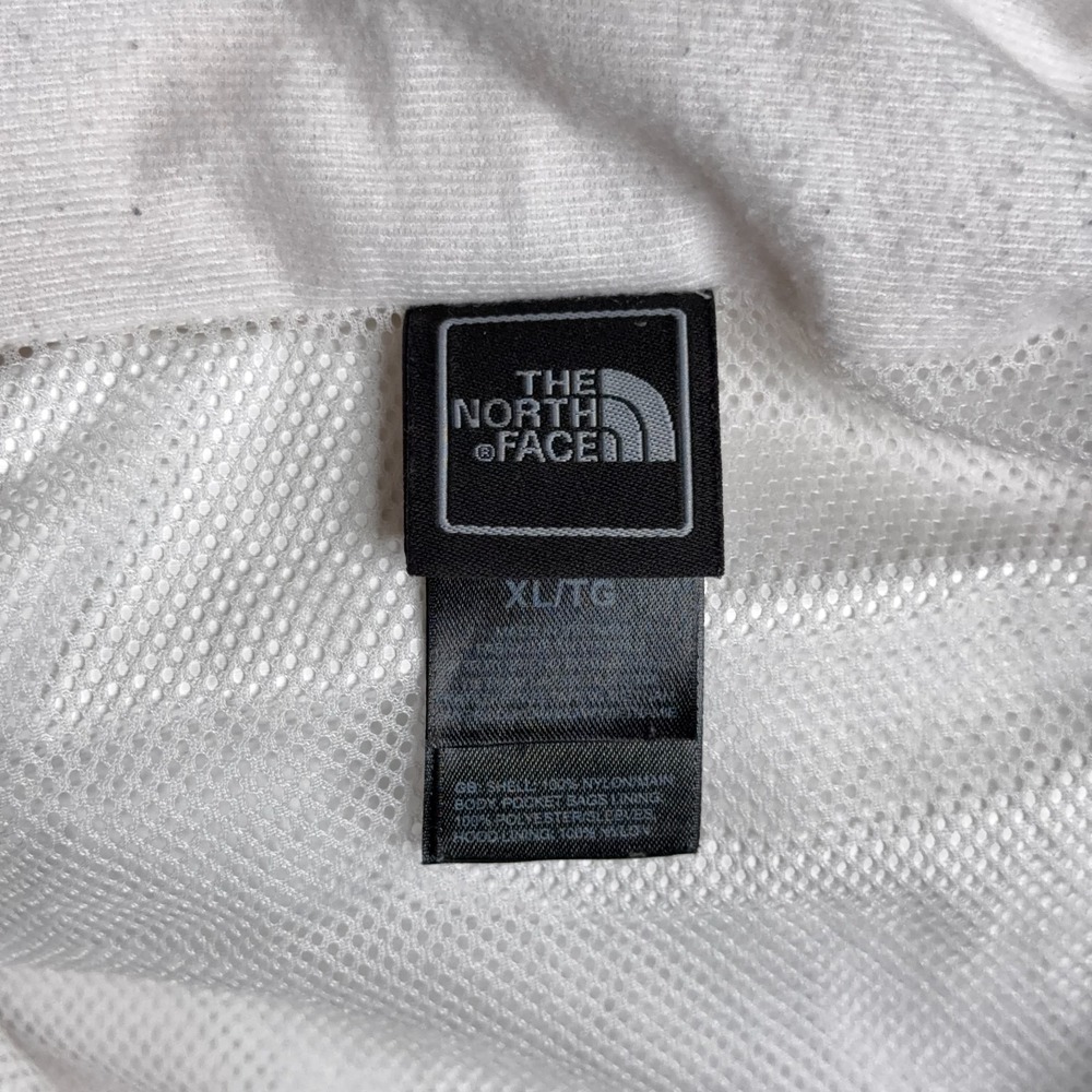 The North Face Resolve Jacket Womens XL White Waterproof Hooded Rain Shell Coat - Picture 10 of 12